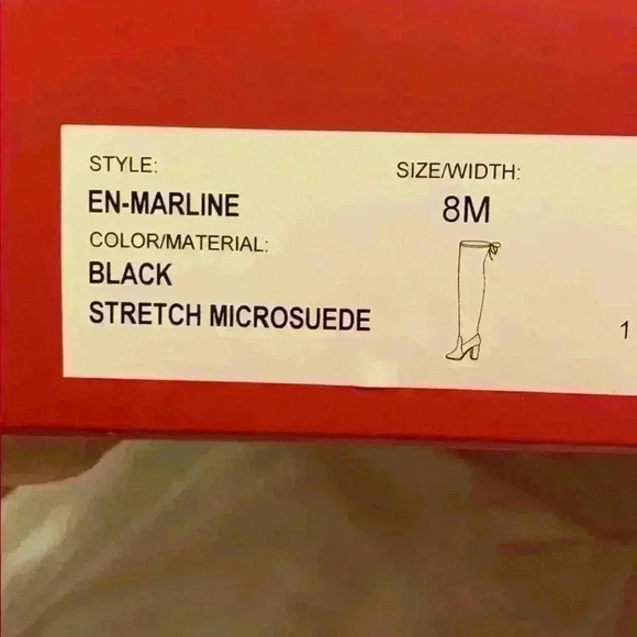 Enzo Angiolini Microsuede black block heel boots - Picture 2 of 9